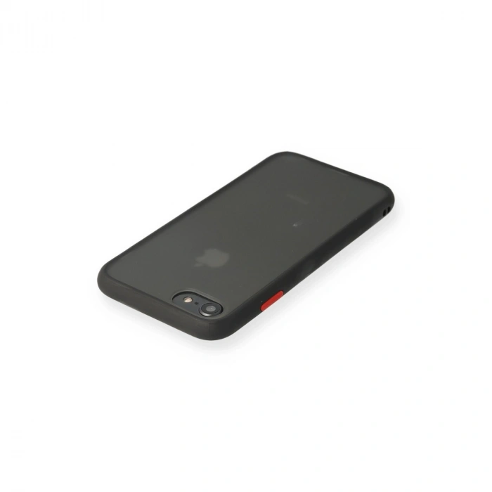 Apple İphone 7 Kılıf Montreal Silikon Kapak - Siyah