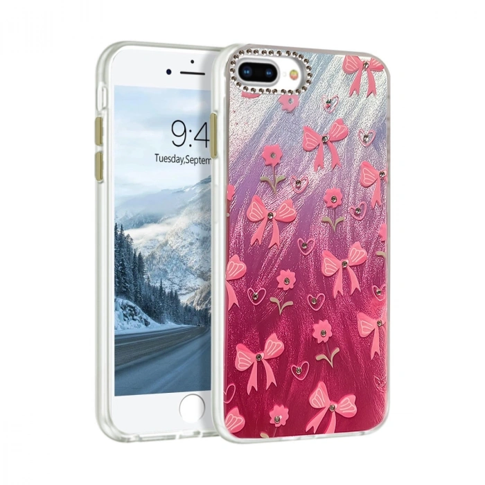 Apple İphone 7 Plus Kılıf Blade Aynalı Desenli Kapak - Desen 3