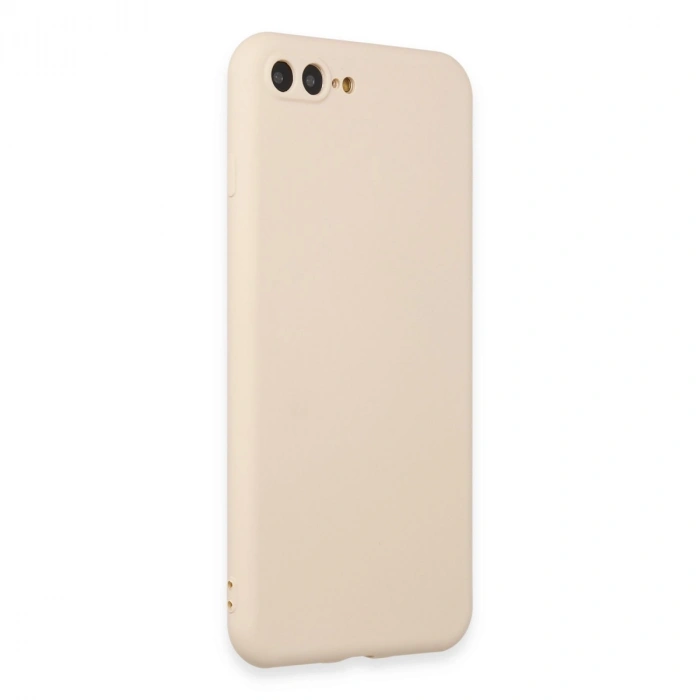 Apple İphone 7 Plus Kılıf First Silikon - Krem