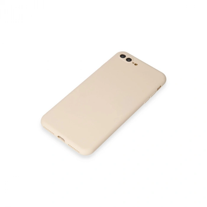 Apple İphone 7 Plus Kılıf First Silikon - Krem