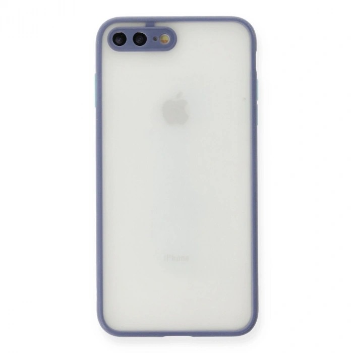 Apple İphone 7 Plus Kılıf Montreal Silikon Kapak - Gri