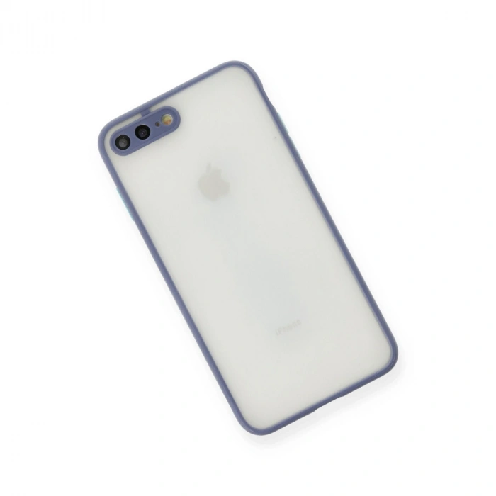 Apple İphone 7 Plus Kılıf Montreal Silikon Kapak - Gri