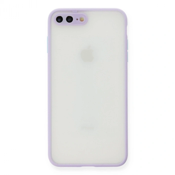 Apple İphone 7 Plus Kılıf Montreal Silikon Kapak - Mor