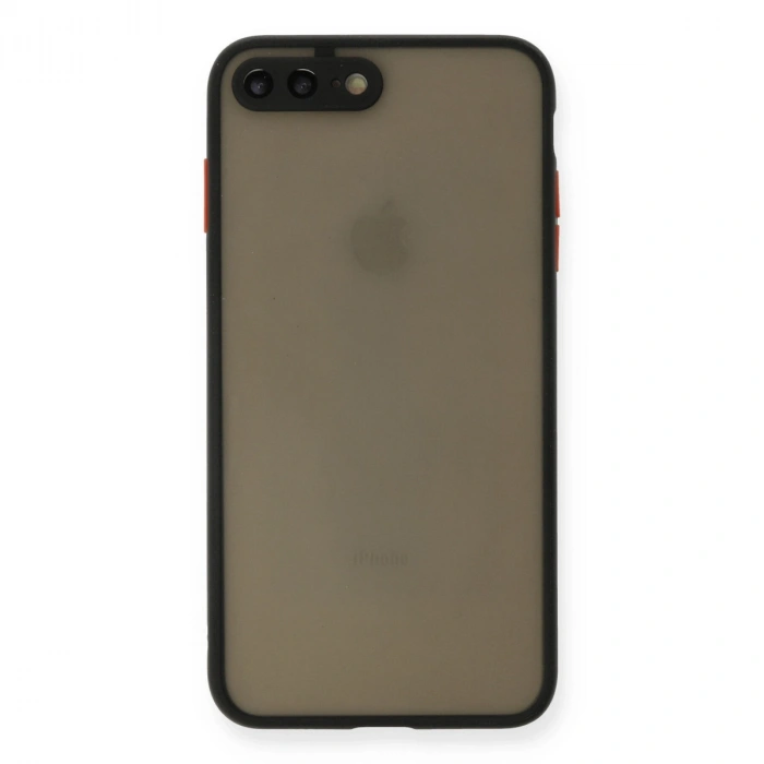 Apple İphone 7 Plus Kılıf Montreal Silikon Kapak - Siyah