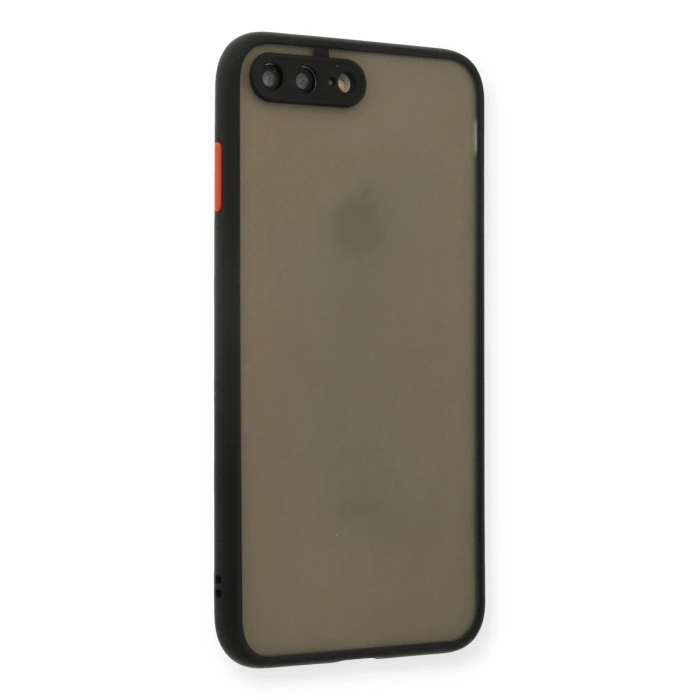 Apple İphone 7 Plus Kılıf Montreal Silikon Kapak - Siyah