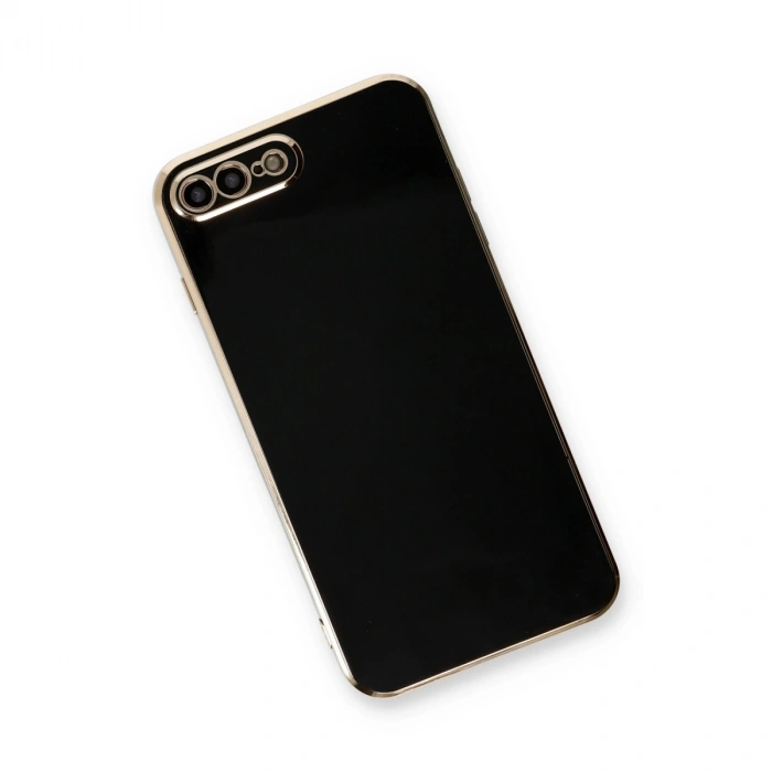 Apple İphone 7 Plus Kılıf Volet Silikon - Siyah