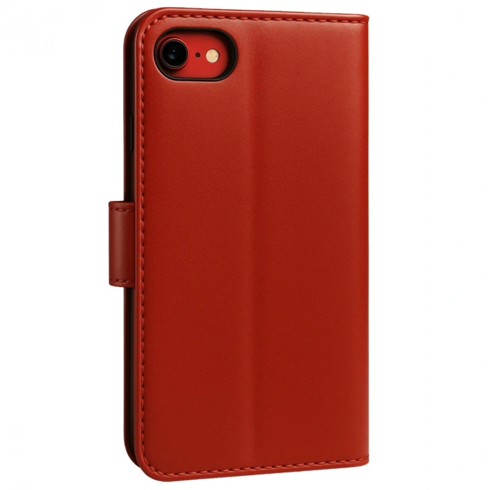 Apple İphone 7 Trend S Plus Kapaklı Kılıf - Kırmızı