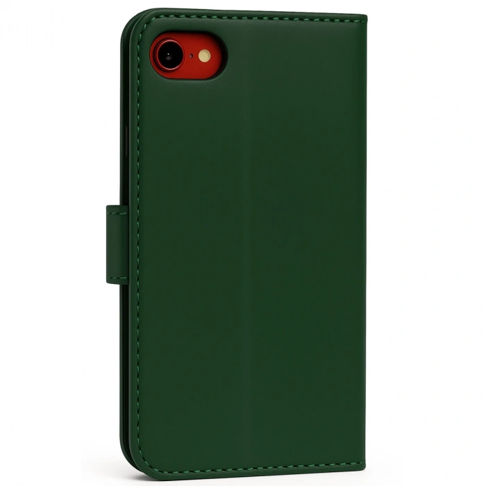 Apple İphone 7 Trend S Plus Kapaklı Kılıf - Yeşil