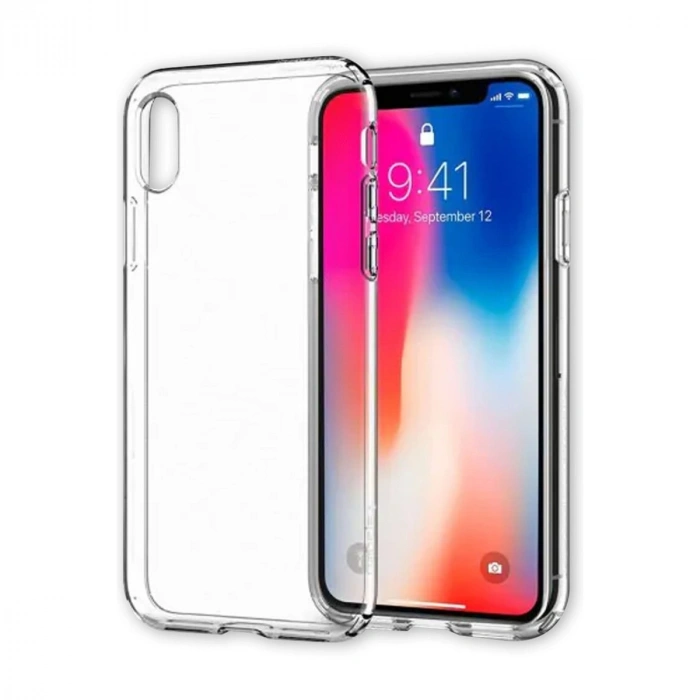 Apple İphone X Kılıf Lüx Şeffaf Silikon