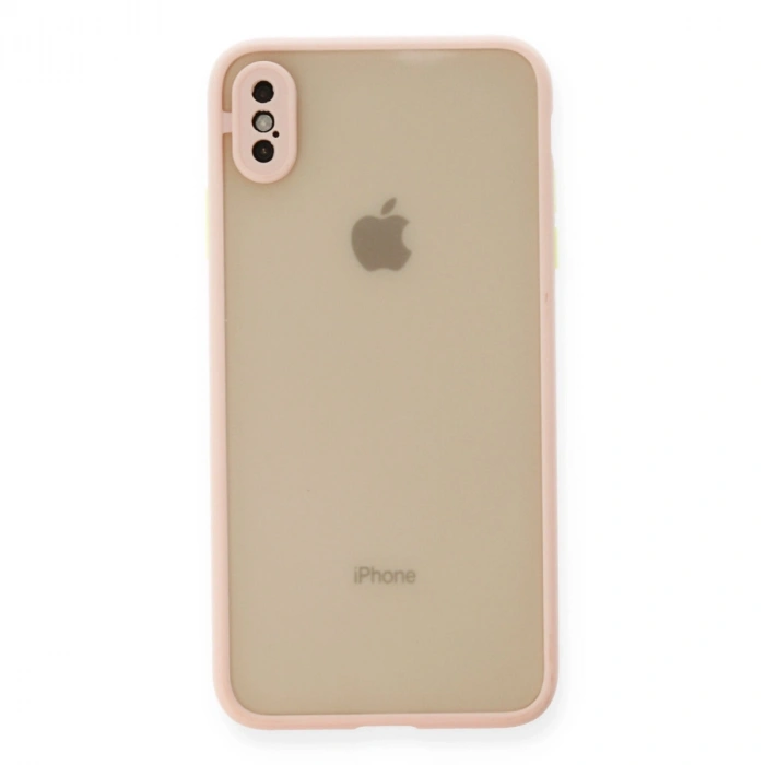 Apple İphone X Kılıf Montreal Silikon Kapak - Pembe