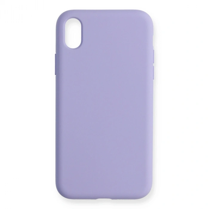 Apple İphone Xr Kılıf Nano İçi Kadife Silikon - Lila