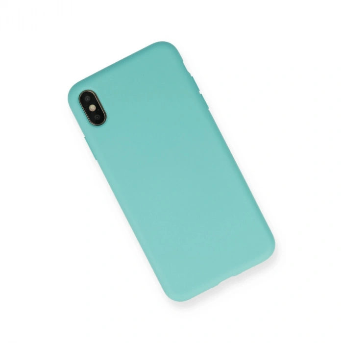 Apple İphone Xs Max Kılıf Nano İçi Kadife Silikon - Turkuaz