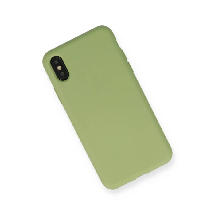 Apple İphone Xs Max Kılıf Nano İçi Kadife Silikon - Yeşil
