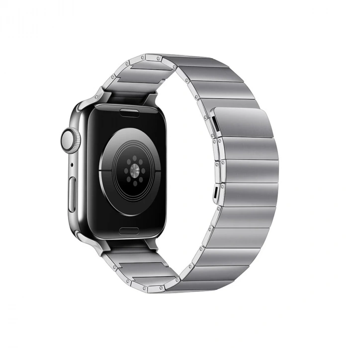 Apple Watch 38mm Kr404 Huks Kordon - Gümüş