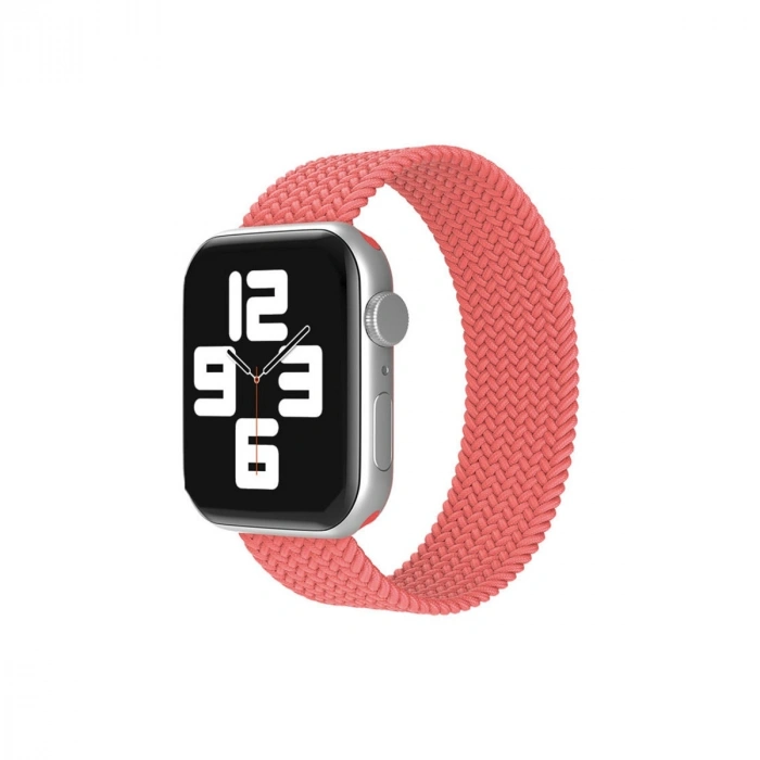 Apple Watch 42mm Ayarlı Solo Silikon Kordon (saat Değildir) - Pembe