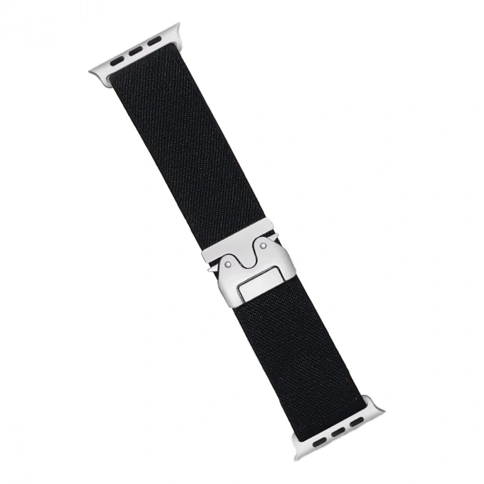 Apple Watch 42mm Forest Kumaş Kordon (saat Değildir) - Siyah