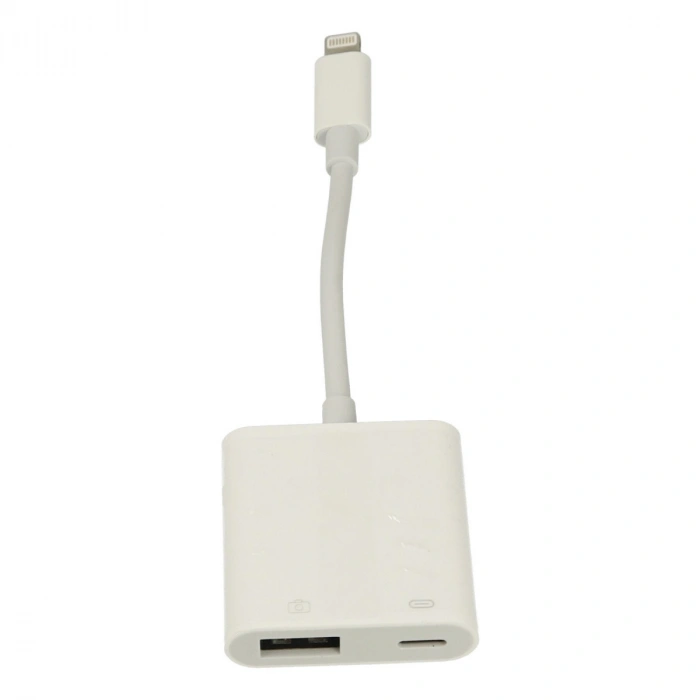 Apr22 Iphone Otg 2in1 - Beyaz