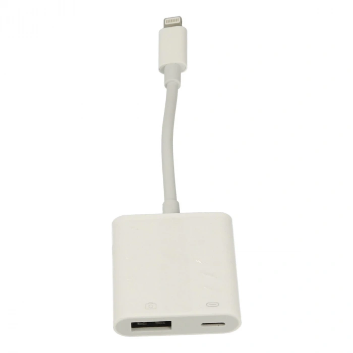 Apr22 Iphone Otg 2in1 - Beyaz