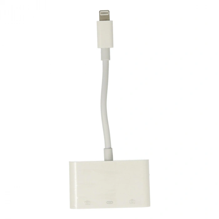 Apr23 Iphone Otg 3in1 - Beyaz