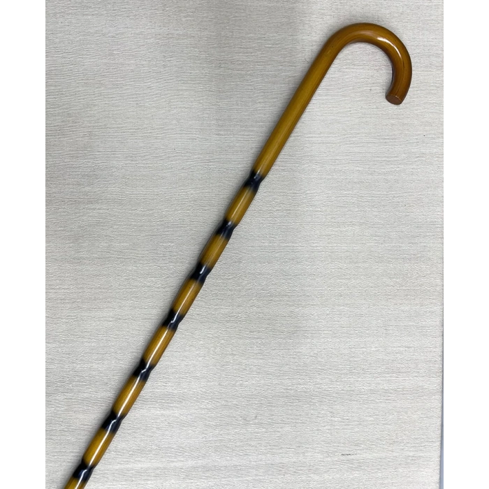 Bambu Desenli Zarif Ahşap Baston