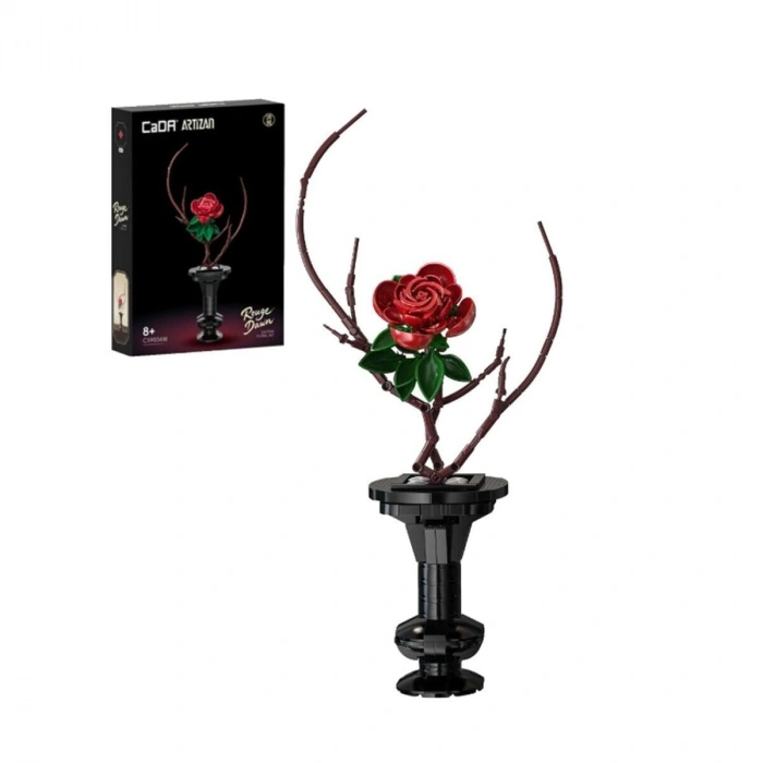 C59036w Cada Saksılı Red Rose Model 363 Parça Block Oyuncak