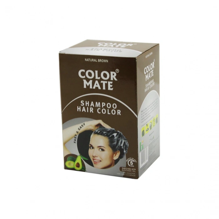 Color Mate 10pcs Kahverengi Saç Boyama Şampuanı (5580)