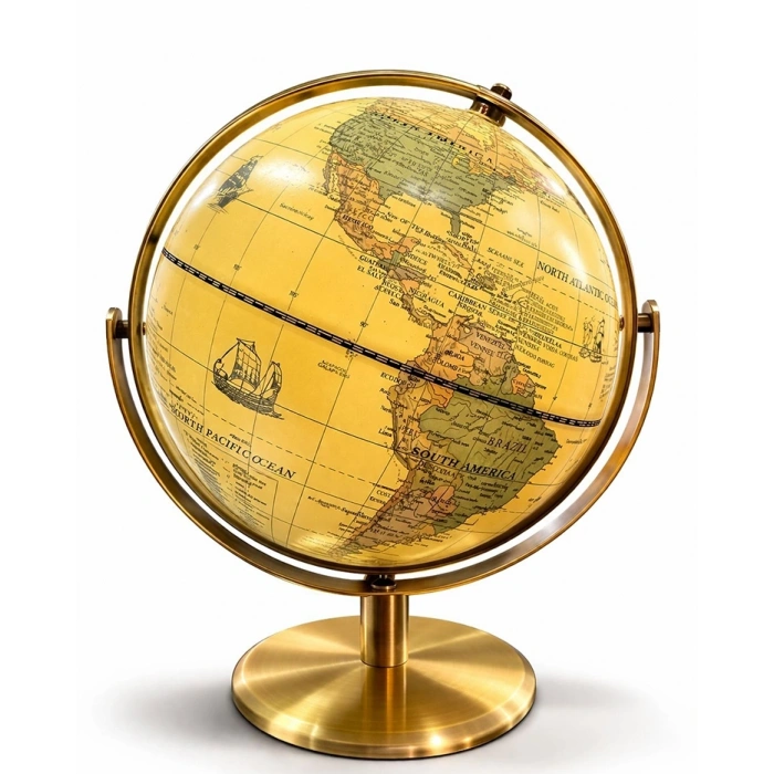 Dekoratif Masa Üstü Dünya Küre Alk5256