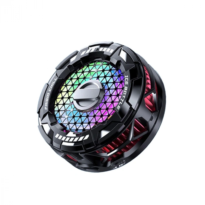 Fs02 15w Rgb Radyatör Telefon Soğutucu Fan - Siyah