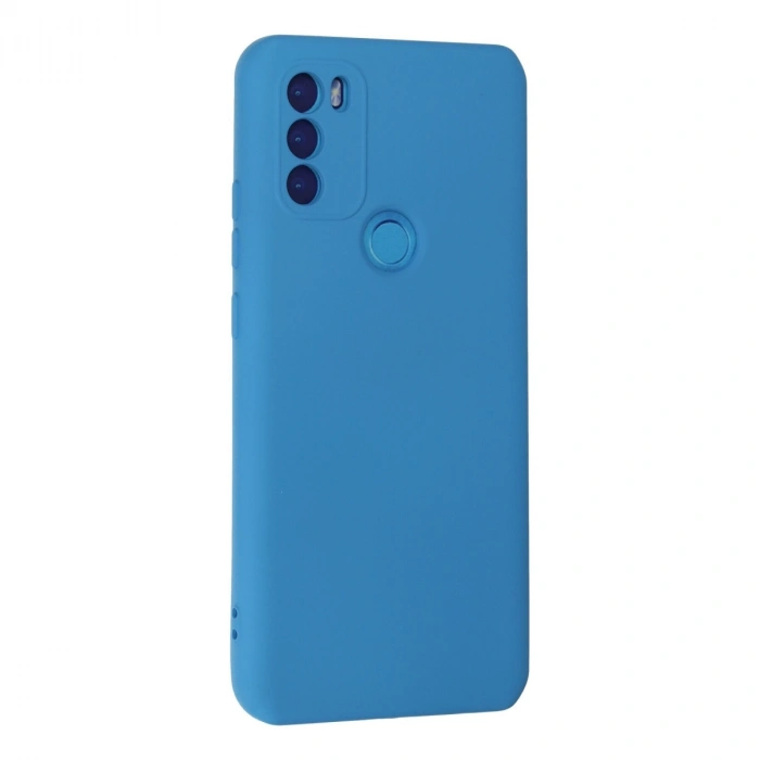 General Mobile Gm 21 Plus Kılıf Nano İçi Kadife Silikon - Mavi