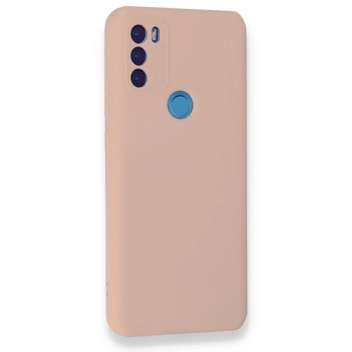 General Mobile Gm 21 Plus Kılıf Nano İçi Kadife Silikon - Pudra