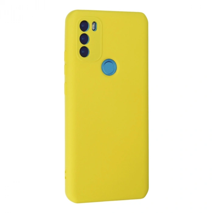 General Mobile Gm 21 Plus Kılıf Nano İçi Kadife Silikon - Sarı