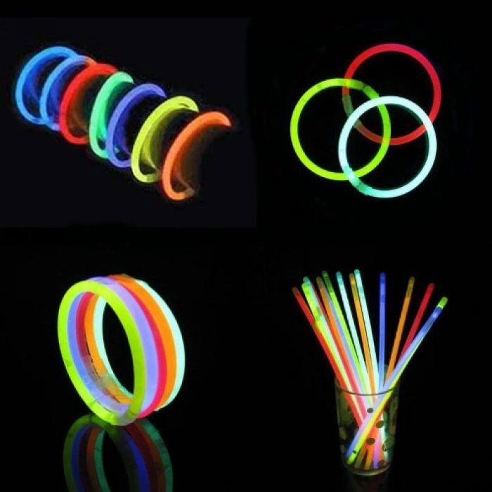 Glow Fosforlu Neon Bileklik 50 Adet (5580)