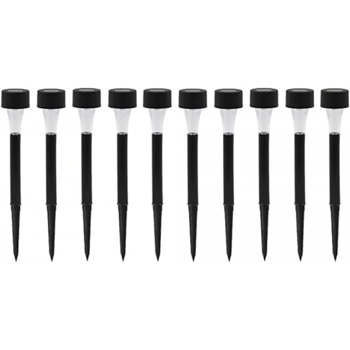 Güneş Enerjili Bahçe Lambası Plastik Saplama 10lu Set