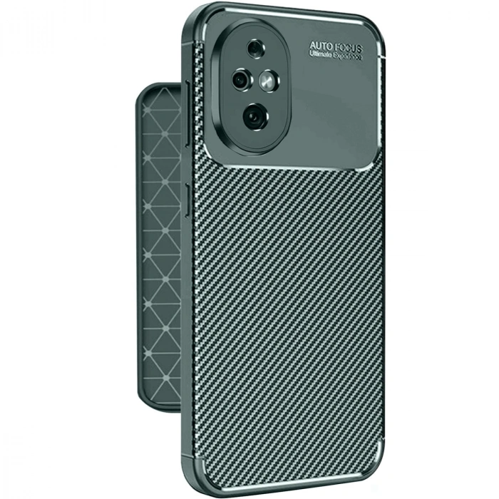 Honor 200 Kılıf Auto Focus Karbon Kapak - Koyu Yeşil