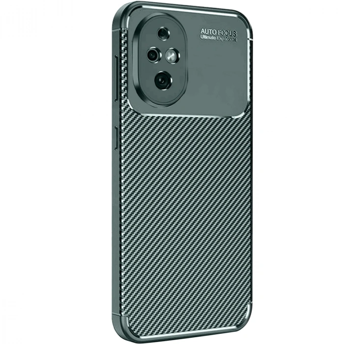 Honor 200 Kılıf Auto Focus Karbon Kapak - Koyu Yeşil