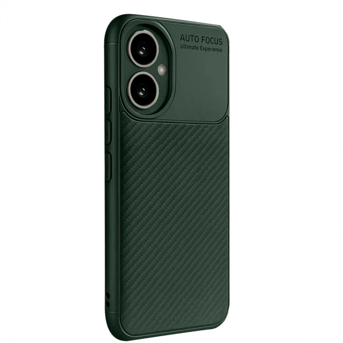 Honor 400 Kılıf Auto Focus Karbon Kapak - Koyu Yeşil
