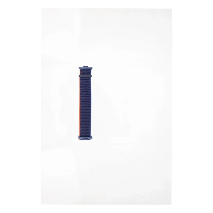 Huawei Fit 4 Hasırlı Cırtcırtlı Kordon - Lacivert-turuncu