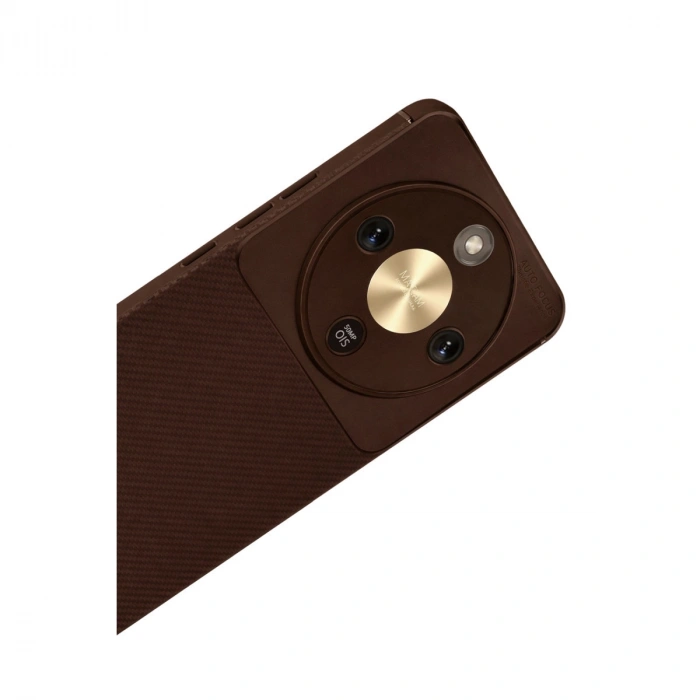 Huawei Honor Magic 8 Lite Auto Focus Karbon Kapak - Kahverengi