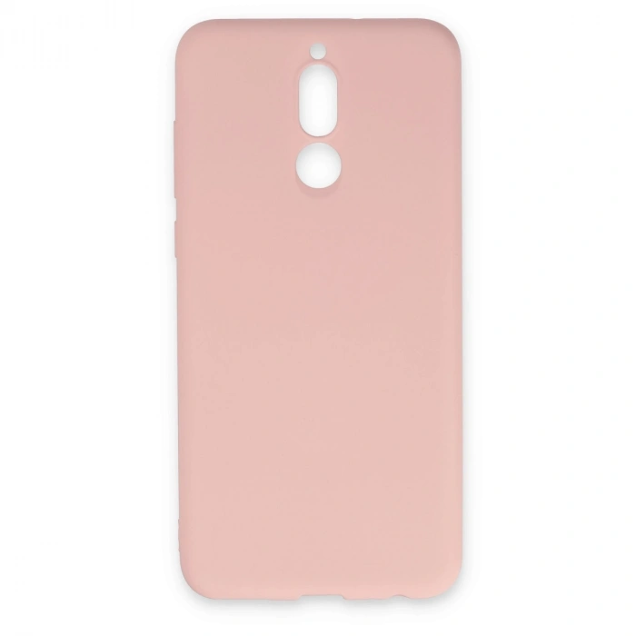 Huawei Mate 10 Lite Kılıf Nano İçi Kadife Silikon - Pudra