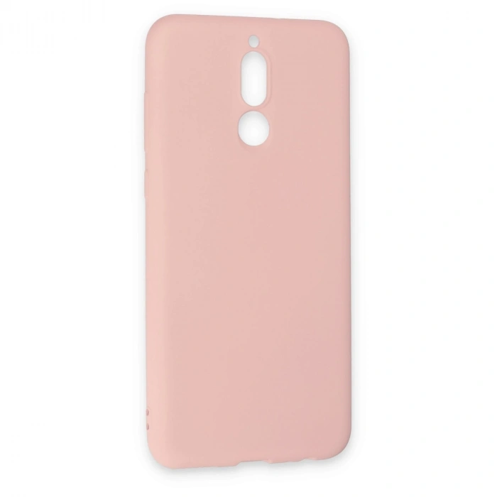 Huawei Mate 10 Lite Kılıf Nano İçi Kadife Silikon - Pudra
