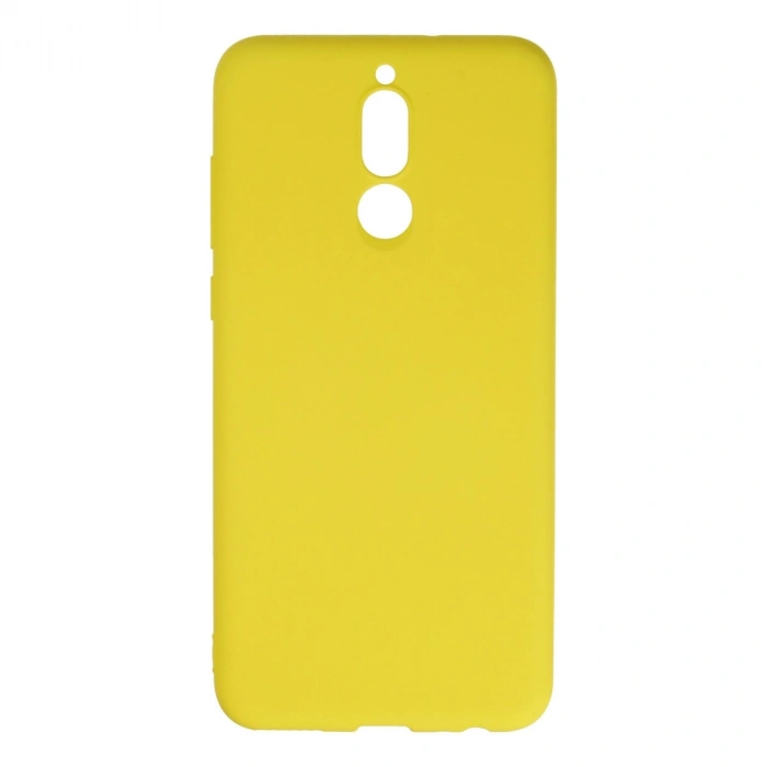 Huawei Mate 10 Lite Kılıf Nano İçi Kadife Silikon - Sarı
