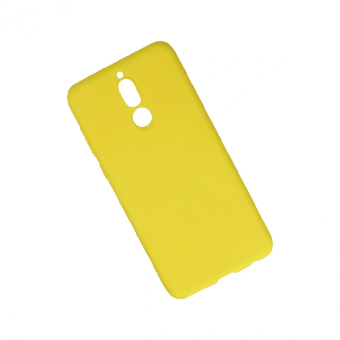 Huawei Mate 10 Lite Kılıf Nano İçi Kadife Silikon - Sarı