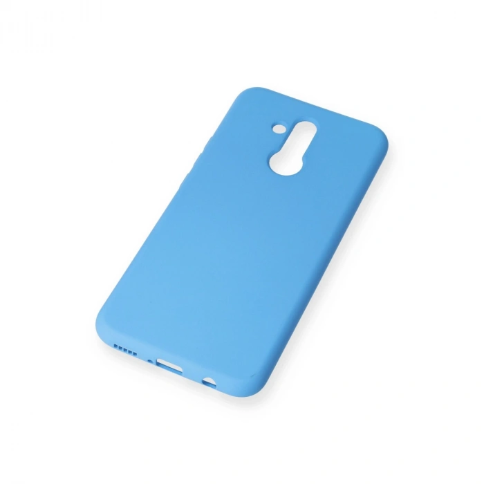 Huawei Mate 20 Lite Kılıf Nano İçi Kadife Silikon - Mavi