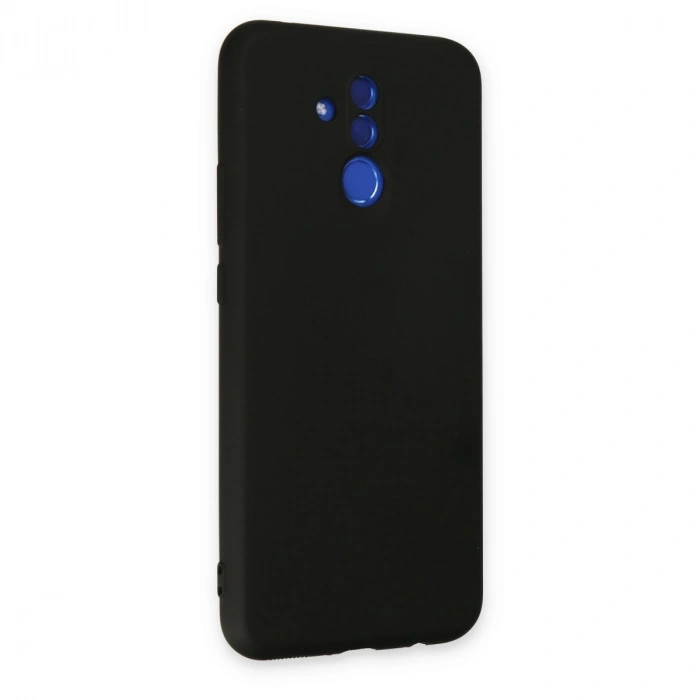 Huawei Mate 20 Lite Kılıf Nano İçi Kadife Silikon - Siyah