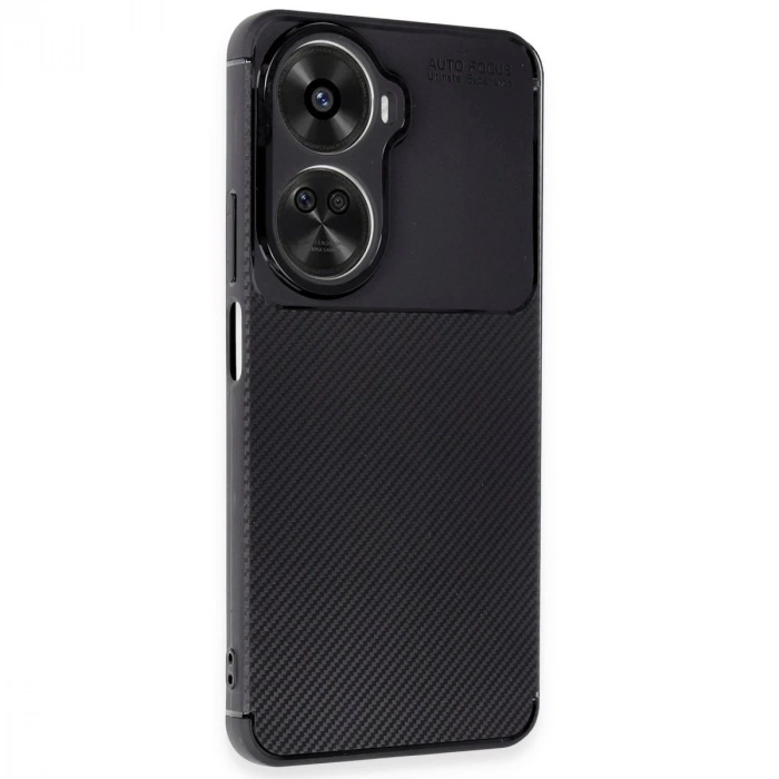 Huawei Nova 12 Se Kılıf Auto Focus Karbon Kapak - Siyah