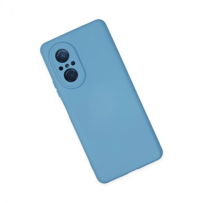 Huawei Nova 9 Se Kılıf Nano İçi Kadife Silikon - Mavi