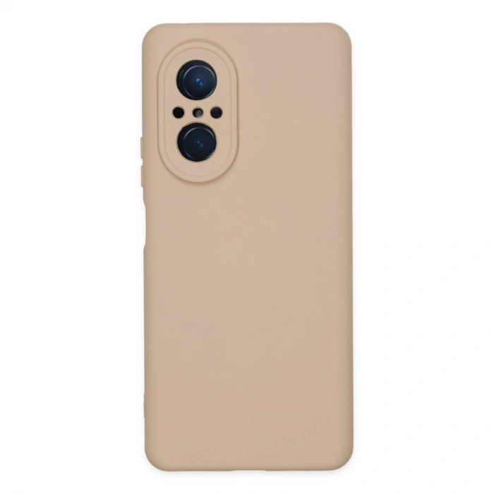 Huawei Nova 9 Se Kılıf Nano İçi Kadife Silikon - Pudra