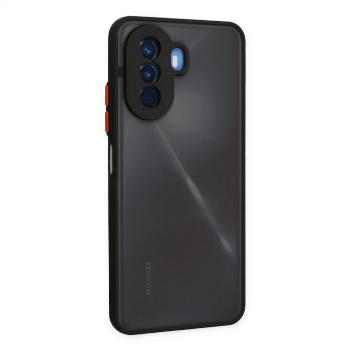 Huawei Nova Y70 Kılıf Montreal Silikon Kapak - Siyah