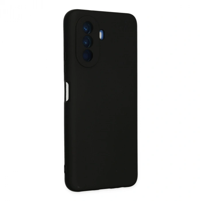 Huawei Nova Y70 Kılıf Nano İçi Kadife Silikon - Siyah