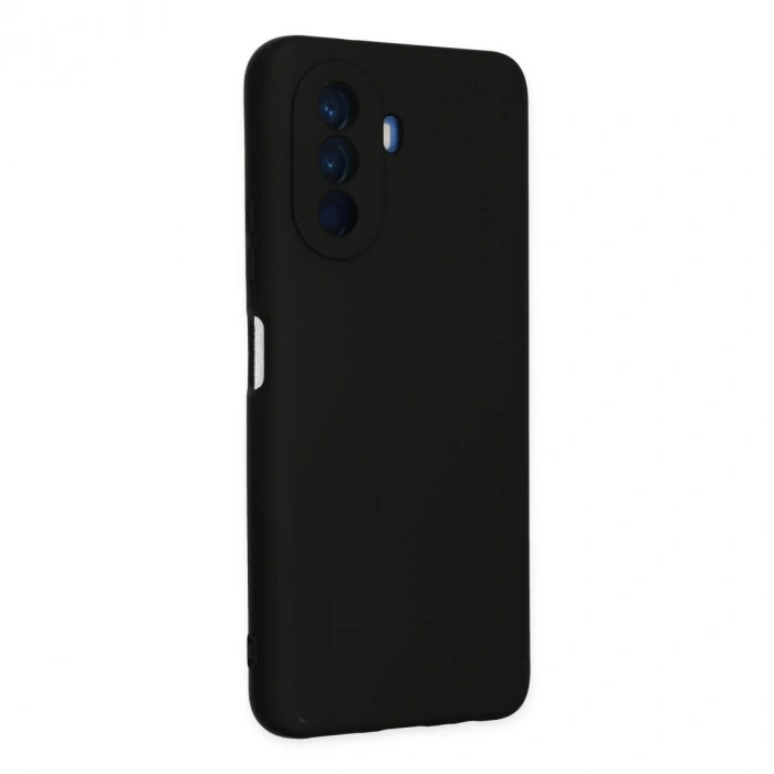 Huawei Nova Y70 Kılıf Nano İçi Kadife Silikon - Siyah